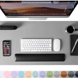 Leather Desk Pad Protector Mouse Pad Non-Slip Mat for…