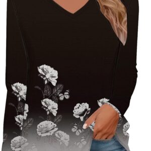 Women's Long Sleeve Shirts Turtleneck Tunic Tops for Women 2025 T…