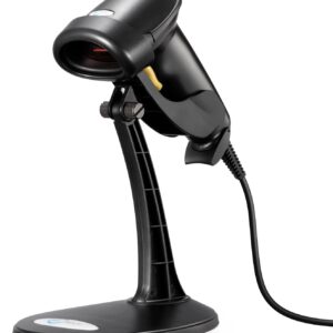Esky Barcode Scanner with Stand, Portable Wired Barcode Scanner…