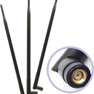 3 WiFi 9dBi Dual Band 2.4Ghz/5Ghz Omnidirectional Antenna with…