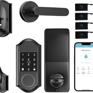 Keyless Entry Door Lock with Handle Set,…