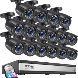 ZOSI 3K Lite 16CH Security Camera System, AI Human/Vehicle…