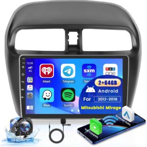for Mitsubishi Mirage 2012-2018【2+64GB Dash Kit】 Fuluku Andr…