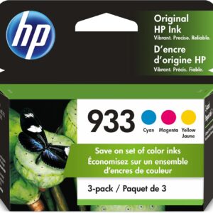 HP 933 Cyan, Magenta, yellow ink cartridges | Works with HP or …