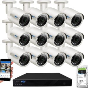 GW Security 16 Channel 4K NVR 5MP POE Audio and Video Smart AI…