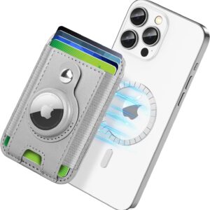 For Magsafe Wallet with AirTag Holder, 6 Card Holder, Strong…