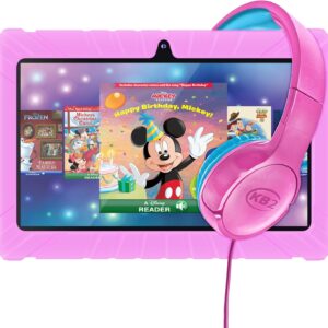 Contixo Kids Tablet Bundle V8-7 Inch HD, Disney, Leather for Toddlers…