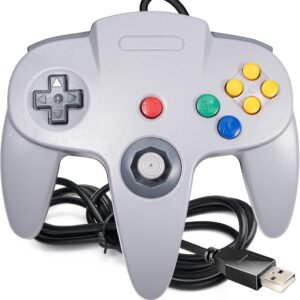 SAFFUN [USB Version] USB N64 Controller, Wired PC Gamepad [3…