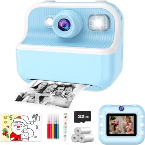 Kids Camera with Instant Print, Toys for Boys and Girls Ages 5-12, 1080…