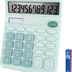 Basic calculator with comfortable large LCD display, 12 digits…