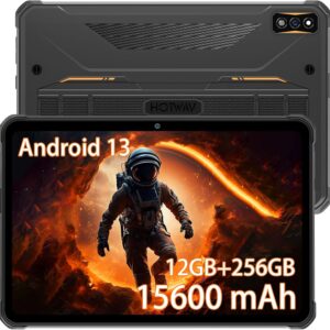 HOTWAV R7 Rugged Tablet Android 13, 15600mAh 10.1 Inch HD+ 1…