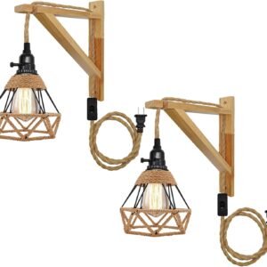 Refice wall lamp with plug-in cable – Plug-in wall sconces…