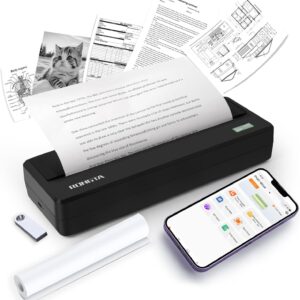 Rongta Wireless Portable Printer for Travel, Thermal 300DPI…