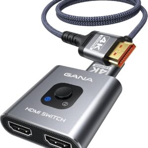 HDMI Switch 4K@60Hz Splitter【with 3ft HDMI Cable】, WINS…