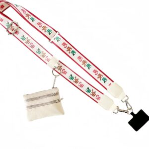 Phone Strap with Zipper Pouch, Crossbody Phone Strap…