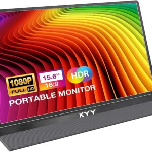 KYY Portable Monitor 15.6” FHD 1080P USB C HDMI Gaming Moni…
