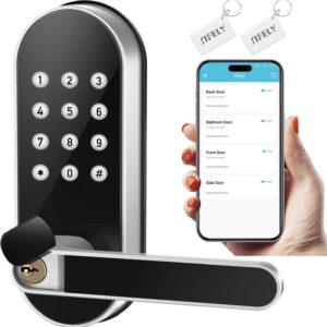 Electronic Door Lock with Keyless Entry Keypad: Digital Smart Lock…