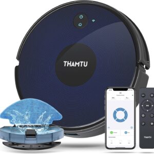Robot Vacuum and Mop Combo, 100 Minute Run Time, Voice and App Control…