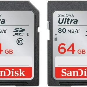 Ultra 64GB Sandisk 2-back SDXC UHS-I Class 10 Memory Card