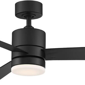 Axis Smart Indoor and Outdoor 3-Blade Ceiling Fan 52in Matte…