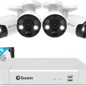 Swann Pro 4K Ultra HD Security Chamber System, 8 4PCS channels …