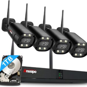 4K Wireless Security Chamber System, Dual Warning 8 C …