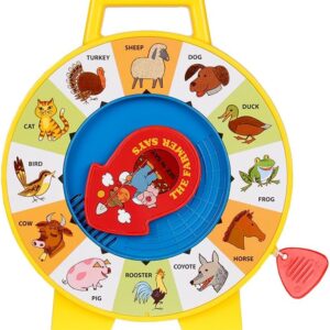 Fisher Price Classics – Farmer says see ‘n say – vintage lea …