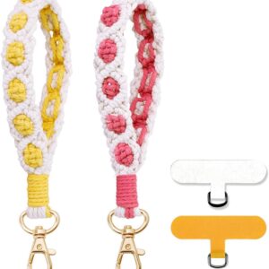 Boho Macrame Strap of telephone wrist, cell cord with Teth …