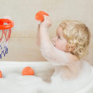Britenway Bath toys – Bañera Basketball Aro for children with 3 …