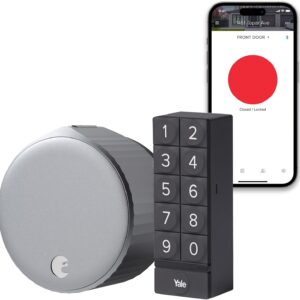 August Home Silver Wi-Fi Smart Lock and Smart Keypad, Keyles …