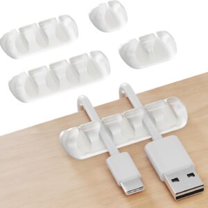 GLUIT adhesive desktop cable organizer Versatile cable support …