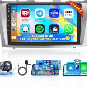 Rainvou 2+64g Android Carplay Stereo for 2007-2011 Toyota Ca …