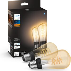 Philips Hue Smart 60W ST19 FILAD LED Bulbo – Soft Whi Whi …