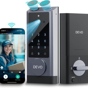 Devo G1 Video Smart Lock with Camera&Doorbell,6-in-1 Keyless…