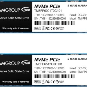 TEAMGroup MP33 512GB 2 PACK SLC CACHE 3D NAND TLC NVME 1.3 P …