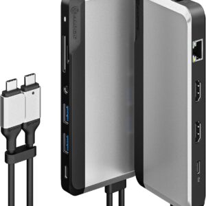 ALOGIC USB-C 10-IN-1 SUPER DOCK, Dual screen: 4K@60Hz, 2 HD …