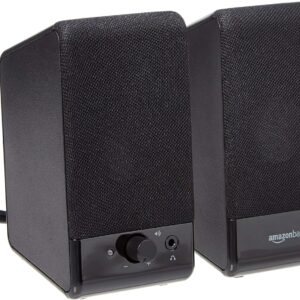 Amazon Basics Computer speakers with USB food for ol …