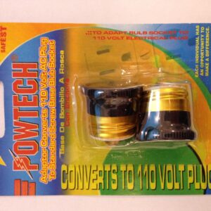 Trisonic Zócalo Adapter, converts a 110 V CA plug into Edison Scr …