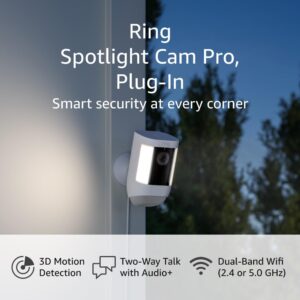 Ring Spotlight Cam Pro, Complement | 3D movement detection, two-w …