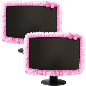 2 pcs 23 '' -26 '' charming computer monitor cover with arch knot …