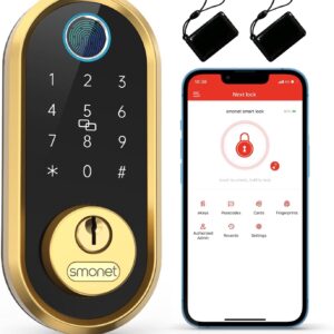 SMART LOCK SMONET Bluetooth Wrenchless entrance Keypad Smart Deadb …