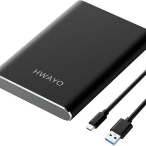750 GB portable external hard drive, USB3.1 Gen 1 type C ultr …