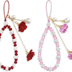 IKACVB 2PCS FLOWER PHONE STRAP STRAP CELL Cell phone …