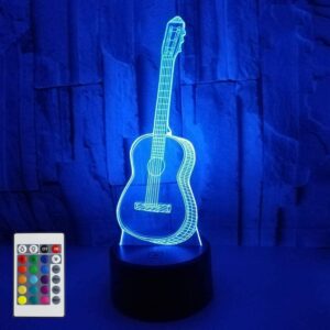 AZIMOM 3D GUITAR IllUSION Lamp lamp for bedroom 16 co …