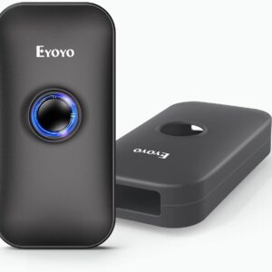 Eyyo Mini 1D Bluetooth Barcode Scanner with case, 3-in-1 bl …