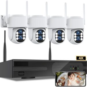 [Dual Lens WiFi6 & 10X Hybrid Zoom] Wireless Security Chamber …