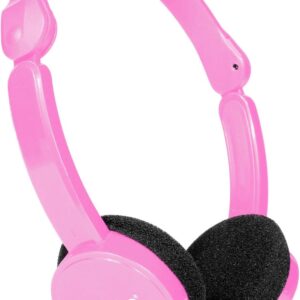 Children’s headphones: folding headphones folding by cable, soft ear …