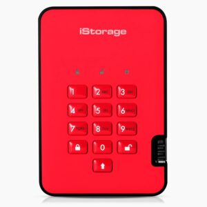 ISTORAGE DISKASHUR2 HDD 5TB RED | Safe portable hard drive …