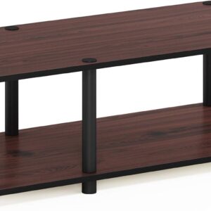 Furinno simply there are no tools Dark Cherry Mid Television Stand with …