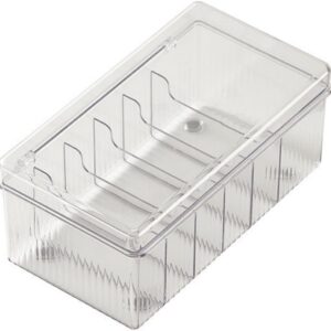 1 PPCS Clear Electronics Organizer Cajas, 6 Acrylic Capacity C …